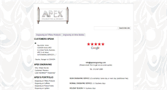 Desktop Screenshot of apexengraving.com